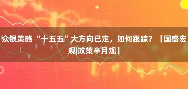 众银策略 “十五五”大方向已定,如何跟踪?【国盛宏观|政策半月观】